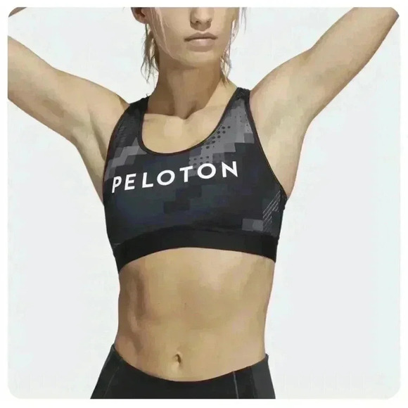 Adidas x Peloton Digi Motion HEAT.RDY Believe This Bra Sports Black XS NEW - Picture 1 of 5